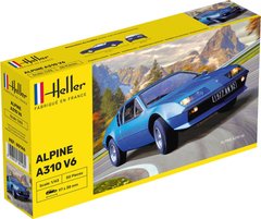 Сборная модель 1/43 автомобиль ALPINE A310 Heller 80146