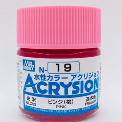 Acrylic paint Acrysion (N) Pink Mr.Hobby N019