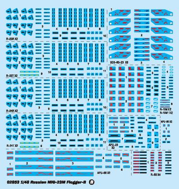 Збірна модель 1/48 винищувач МіГ-23М "Флогер-Б" Trumpeter 02853