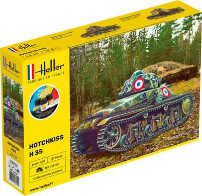 Збірна модель 1/35 танк Hotchkiss H 35 Starter kit Heller 57132