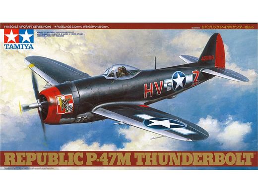 Збірна модель Штурмовик P-47M Thunderbolt Tamiya 61096