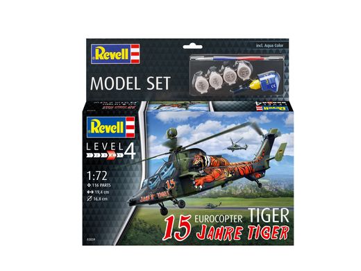 Revell 63839 Eurocopter Tiger "15 Jahre Tiger" Modeling Starter Kit