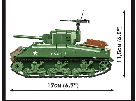 Учебный конструктор танк 1/35 Sherman M4A1 СОВЫ 3044