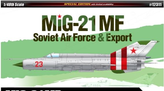 Сборная модель 1/48 самолет MIG-21MF Soviet Forces & Export Special Edition Academy 12311