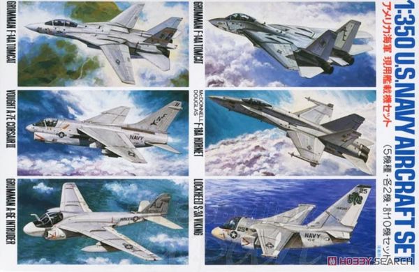 Збірні моделі літаків U.S. Navy Aircraft Set No. 1 2 F-14 Tomcat, 2 F-18A Hornet, 2 S-3A Viking, 2 A