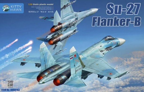 Сборная модель 1:48 Su-27 Flanker-B Su-27S\SK Kitty Hawk 80163
