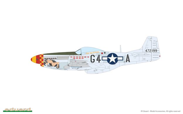 Сборная модель 1/48 самолета P-51D-20 Mustang Eduard 84176