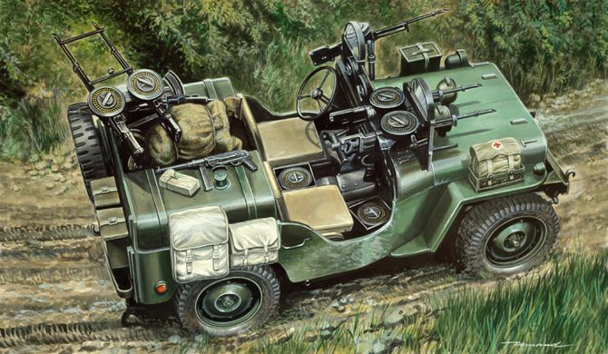 Збірна модель 1/35 військовий автомобіль Commando Car Italeri 0320