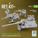 Масштабна модель 1:35 набір кулеметів Merkava Mk.3, V2 (3 шт.) + кріплення для кулемета (3 шт.) для набору Meng/HobbyBoss Reskit AV35-0018
