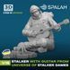 Фигура 1:16 сталкер с гитарой у костра (6,5см.) из вселенной игр STALKER SPALAH 10016