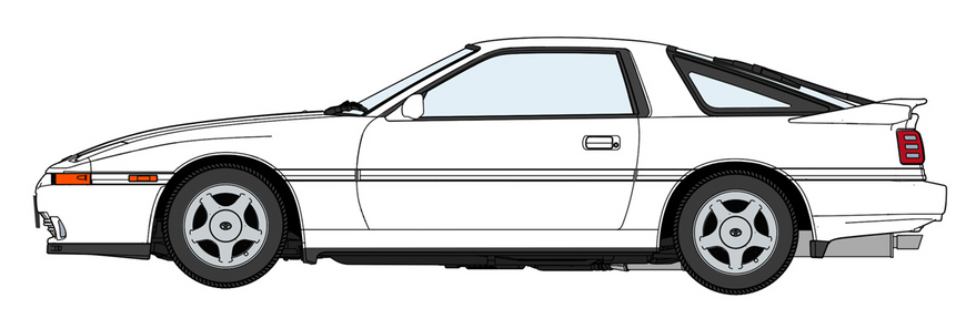 Сборная модель автомобиль 1/24 Toyota Supra A70 2.0 GT Twin Turbo 1990 Hasegawa 20600