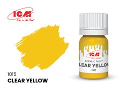 Акрилова фарба Прозорий жовтий (Clear Yellow) ICM 1015