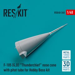 1/48 Scale Model F-105 (G,D) "Thunderchief" Pitot Tube Nose Cone for HobbyBoss Reskit RSU48-0340, In stock