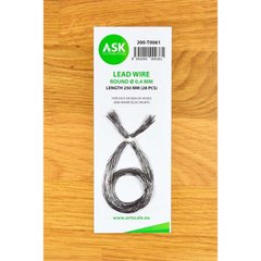 Lead wire - round Ø 0.4 mm x 250 mm (28 pcs.) Art Scale Kit ASK-200-T0061, In stock