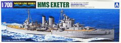 Сборная модель 1/700 крейсер Royal Navy Heavy Cruiser HMS Exeter Aoshima 05273