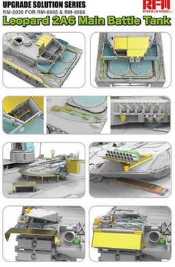 Набір доповнення 1/35 для 5065 & 5066 Leopard 2A6 Rye Field Model RM2035, В наявності