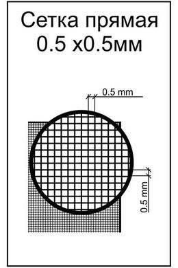 Photo-etch mesh straight (0.5x0.5 mesh) ACE S001, Out of stock