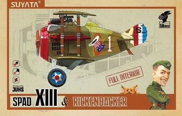 Збірна модель біплан Spad XIII & Rickenbacker Suyata SK003