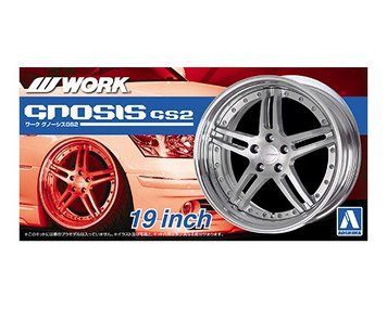 Комплект коліс 1/24 Work Gnosis GS2 VIP Car Parts 19 inch Aoshima 00906