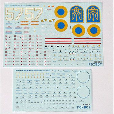 Decal 1/32 MiG-29 9-13 Ukrainian Air Force, digital camouflage (decals with masks) Foxbot 32-013A, In stock