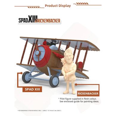 Prefab model Spad XIII & Rickenbacker Suyata SK003 biplane