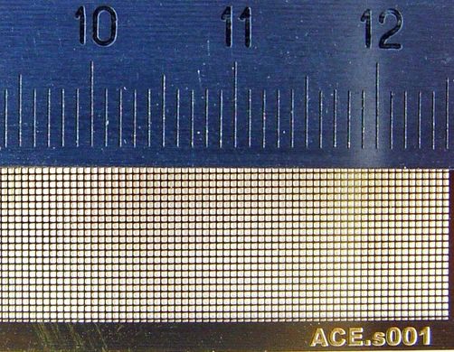 Фототравлення сітка пряма (комірка 0.5х0.5) ACE S001, В наявності