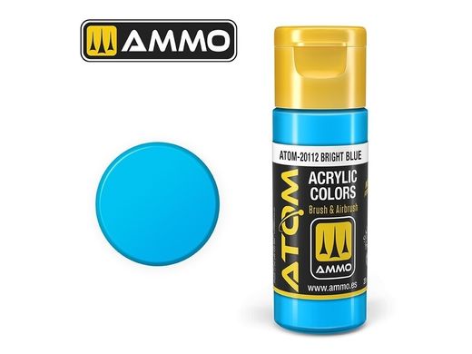 Акрилова фарба ATOM Bright Blue Ammo Mig 20112