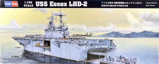 Збірна модель 1/700 військовий корабель авіаносець USS Essex LHD-2 Hobby Boss 83403