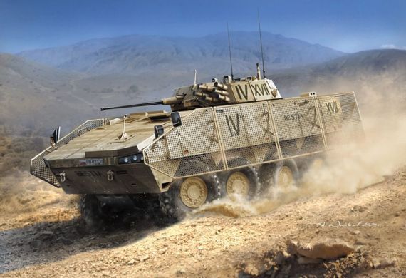 Assembly model 1:72 armored personnel carrier KTO Rosomak "The Green Devil" IBG 72135