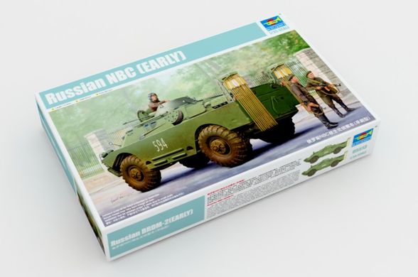 Збірна модель 1/35 броньована машина-амфібія БРДМ-2 NBC ранньої модифікації Trumpeter 05513