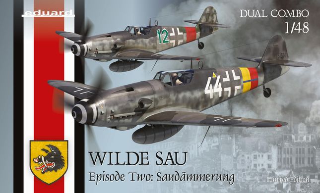 Сборная модель 1/48 два самолета WILDE SAU Episode Two: Saudämmerung Eduard 11148
