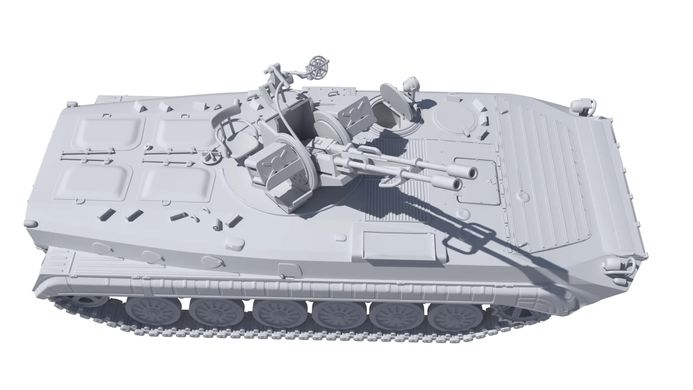 Сборная модель 1/72 из смолы 3D печать БМП-1 с установленным ЗУ-23-2 BOX24 72-018