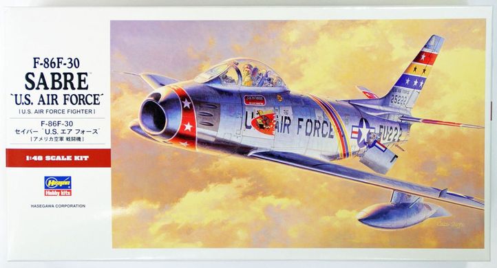 Збірна модель 1/48 винищувач F-86F-30 Sabre 'U.S. Air Force' (U.S. Air Force Fighter) Hasegawa 07213