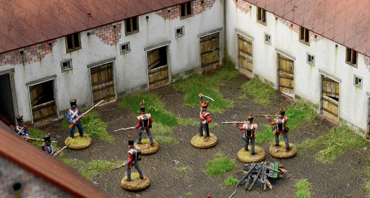 Prefab model 1/72 battle set La Haye Sainte Waterloo 1815 Italeri 6197