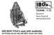 Scale model 1:72 Pilot seat with seat belts for IAR-80/81 C (latest, reserved, built since mid-1943) (for IBG kits) IBG 72U046