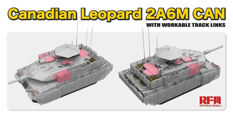 Збірна модель 1/35 танк "Леопард" Leopard 2A6M CAN Rye Field Model RM-5076