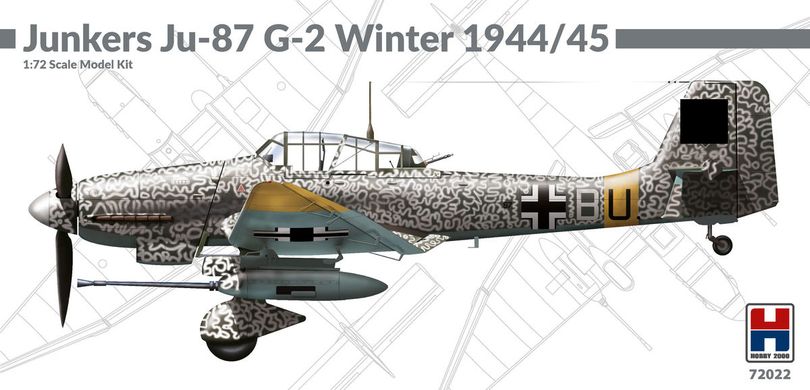 Збірна модель Самолет Junkers Ju-87G-2 Junkers Ju-87 G-2 Winter 1944/1945 Hobby 2000 72022