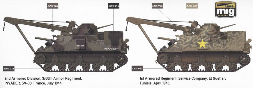 Assembled model 1/35 tank M31 US Tank Recovery Vehicle Takom 2088