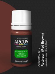 Acrylic paint RAL 8012 Rotbraun (Red Brown) ARCUS A210
