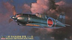 Assembled model 1/48 aircraft J2M33 Raiden (Jack) Hasegawa 09145
