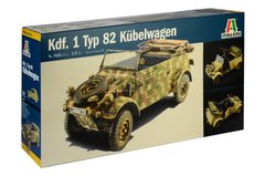 Сборная модель 1/9 военная машина KDF. 1 Typ 82 Kübelwagen Italeri 7405