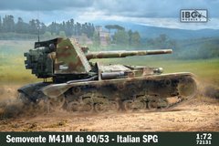 Сборная модель 1/72 итальянская САУ Semovente M41M da 90/53 Italian SPG IBG Models 72131