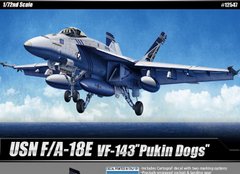 Сборная модель 1/72 истребитель USN F/A-18E VF-143 "Pukin Dogs" Academy 12547