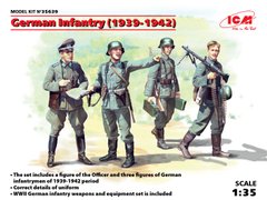 Фігури 1/35 Німецька піхота (1939-1941 р.) (4 фігури) ICM 35639