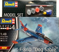 Сборная модель 1/48 самолет Model Set F-86D Dog Sabre Revell 63832
