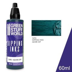 Полупрозрачные краски для получения реалистичной тени Dipping ink 60 ml - AZURE DIP GSW 3496