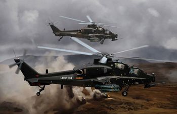 Сборные модели вертолетов Arms straight 10 attack helicopters Bronco NB5048