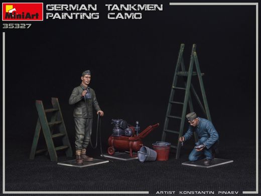 Фігури 1/35 німецький персонал малюючий камуфляж MiniArt 35327