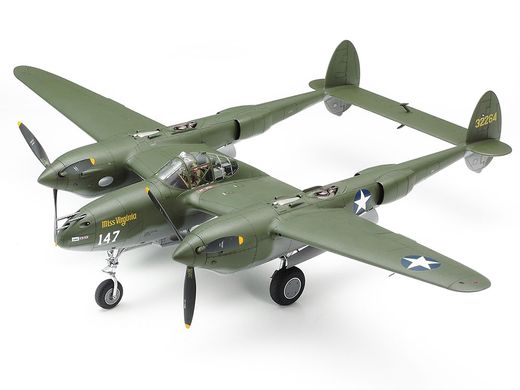 Сборная модель 1/48 истребитель Lockheed P-38 F/G Lightning Tamiya 61120