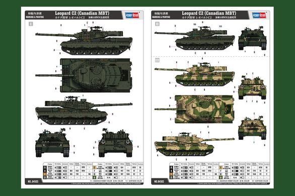 Збірна модель 1/35 танк "Леопард" Leopard C2 (Canadian MBT) Hobby Boss 84503